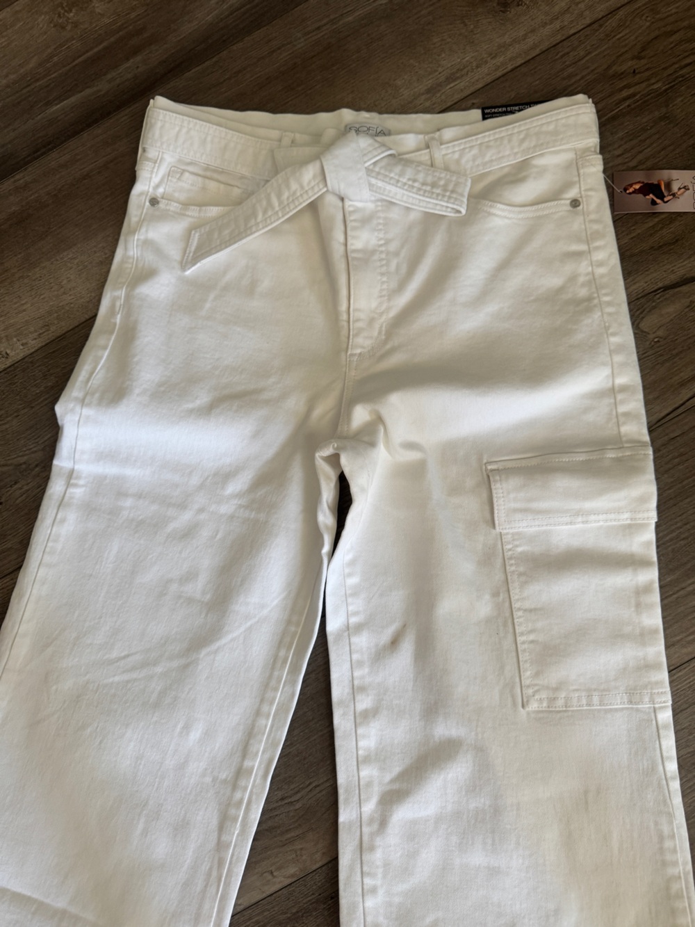 Sofia Jeans by Sofia Vergara Margot Wide Leg Super High-Rise White Jeans NWT 14 - Picture 10 of 15